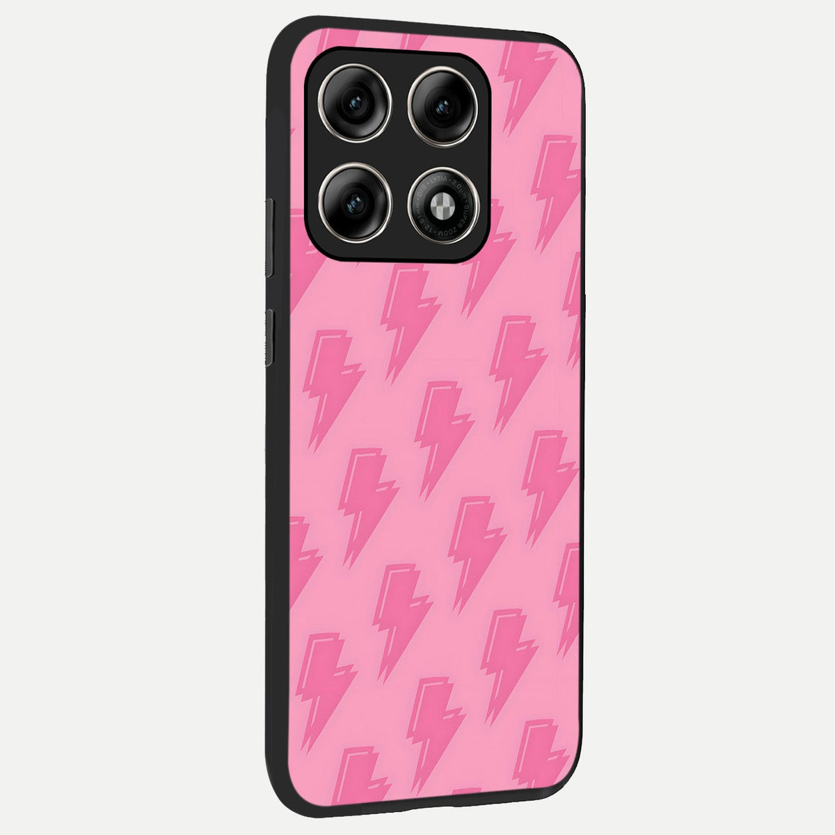 Pink Moo Magic back cover For Moto Edge 70 Pro slim fit glass case with vibrant aesthetic design