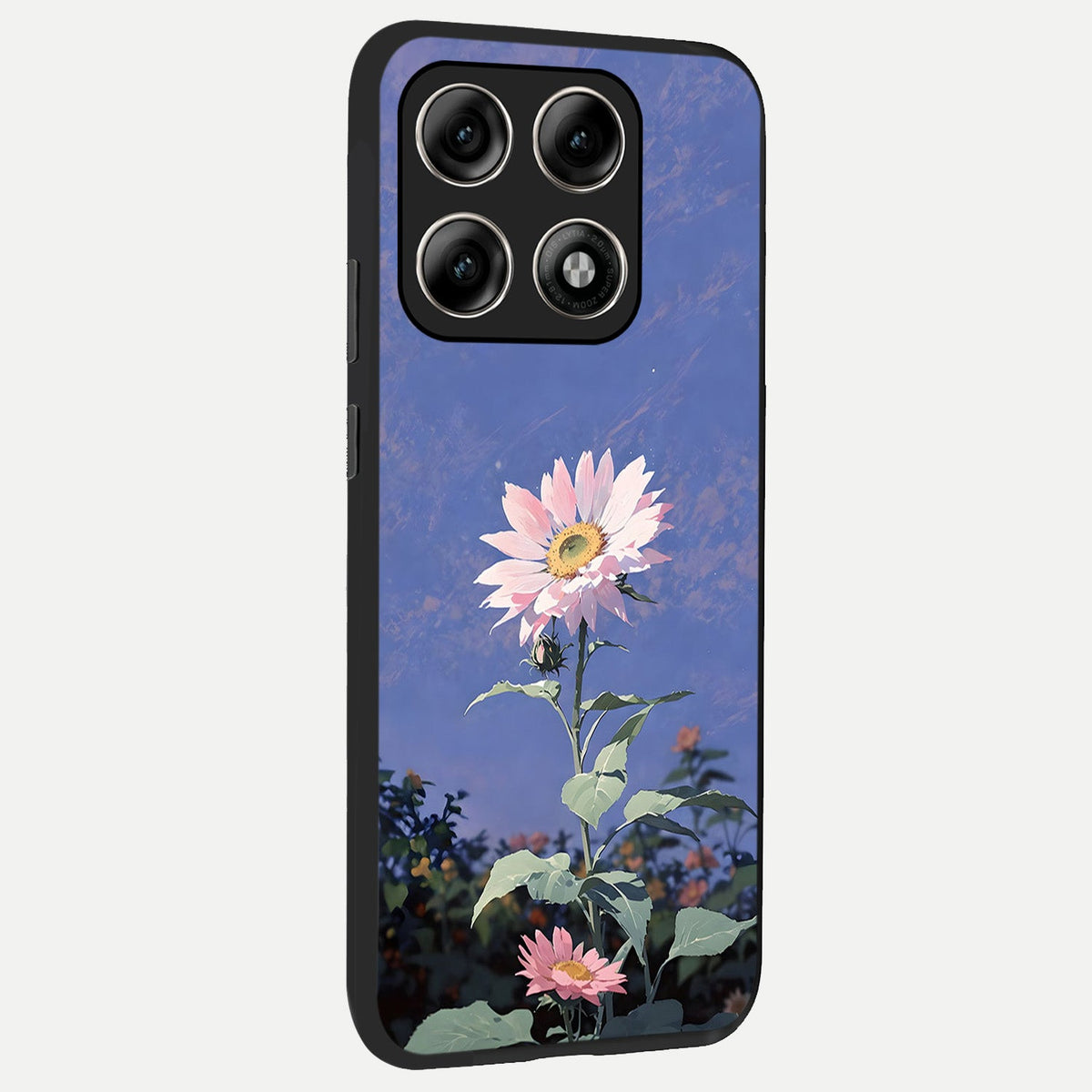  Pink Shells Outline back cover For Moto Edge 70 Pro slim fit glass case with vibrant aesthetic design