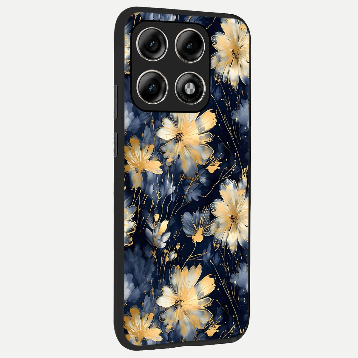  Royal Petal Dream back cover For Moto Edge 70 Pro slim fit glass case with vibrant aesthetic design