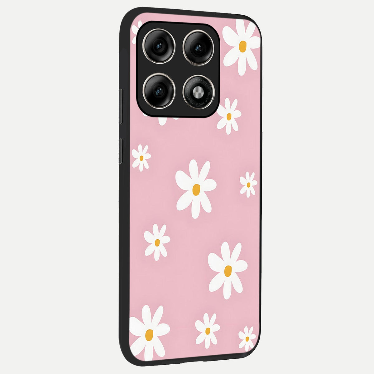  Soft Daisy Bliss back cover For Moto Edge 70 Pro slim fit glass case with vibrant aesthetic design