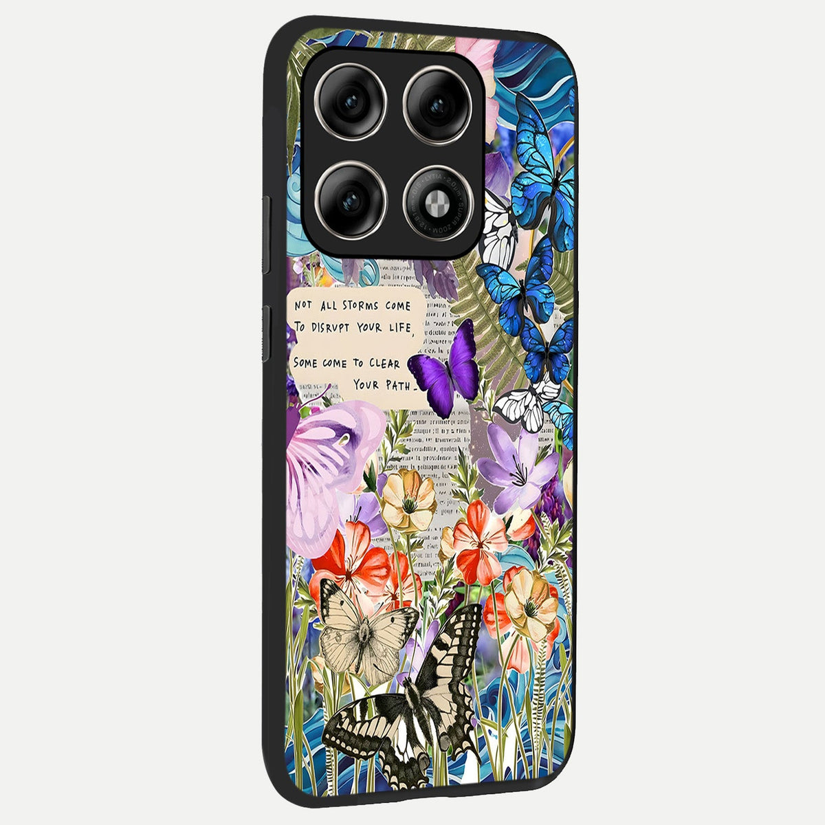  Storm Path Bloom back cover For Moto Edge 70 Pro slim fit glass case with vibrant aesthetic design