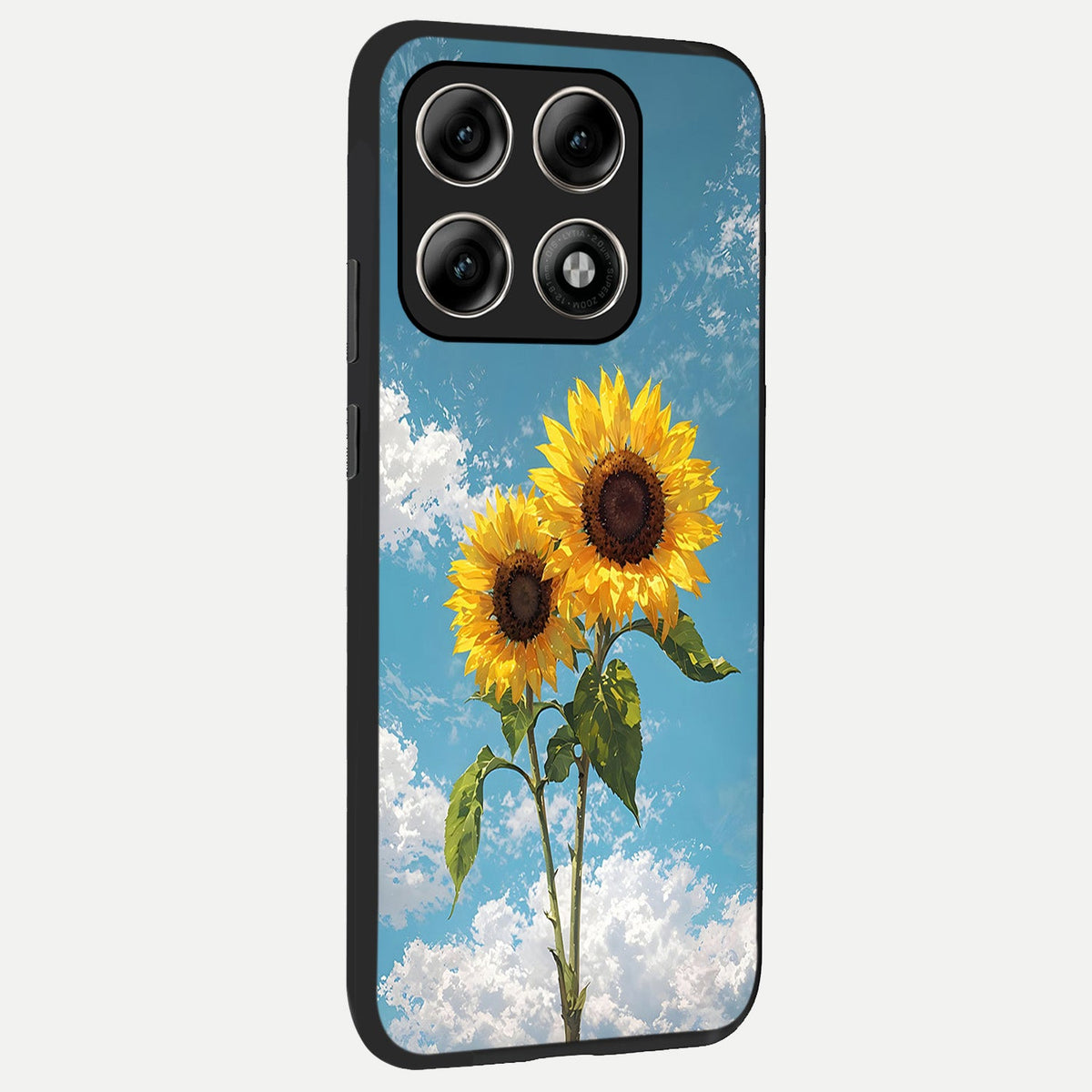  Sunlit Daisy Glow back cover For Moto Edge 70 Pro slim fit glass case with vibrant aesthetic design