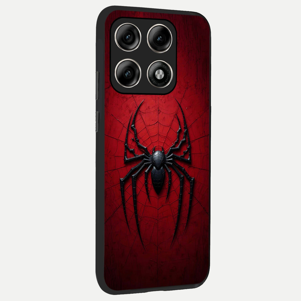  Superhero Web Emblem back cover For Moto Edge 70 Pro slim fit glass case with vibrant aesthetic design