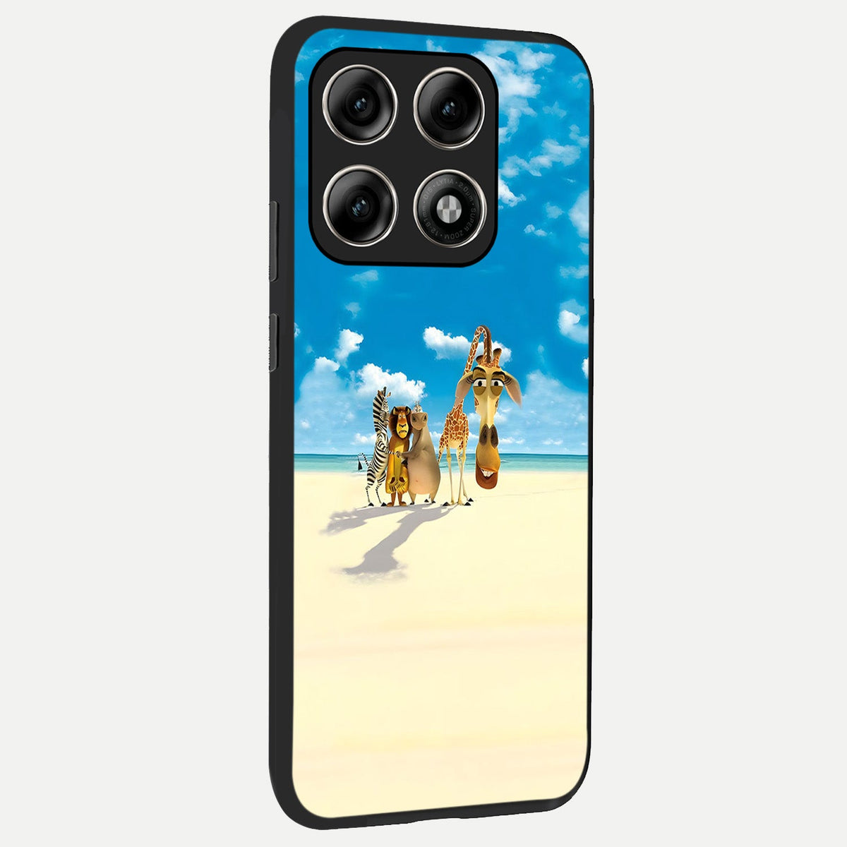  Tropical Fun Squad back cover For Moto Edge 70 Pro slim fit glass case with vibrant aesthetic design
