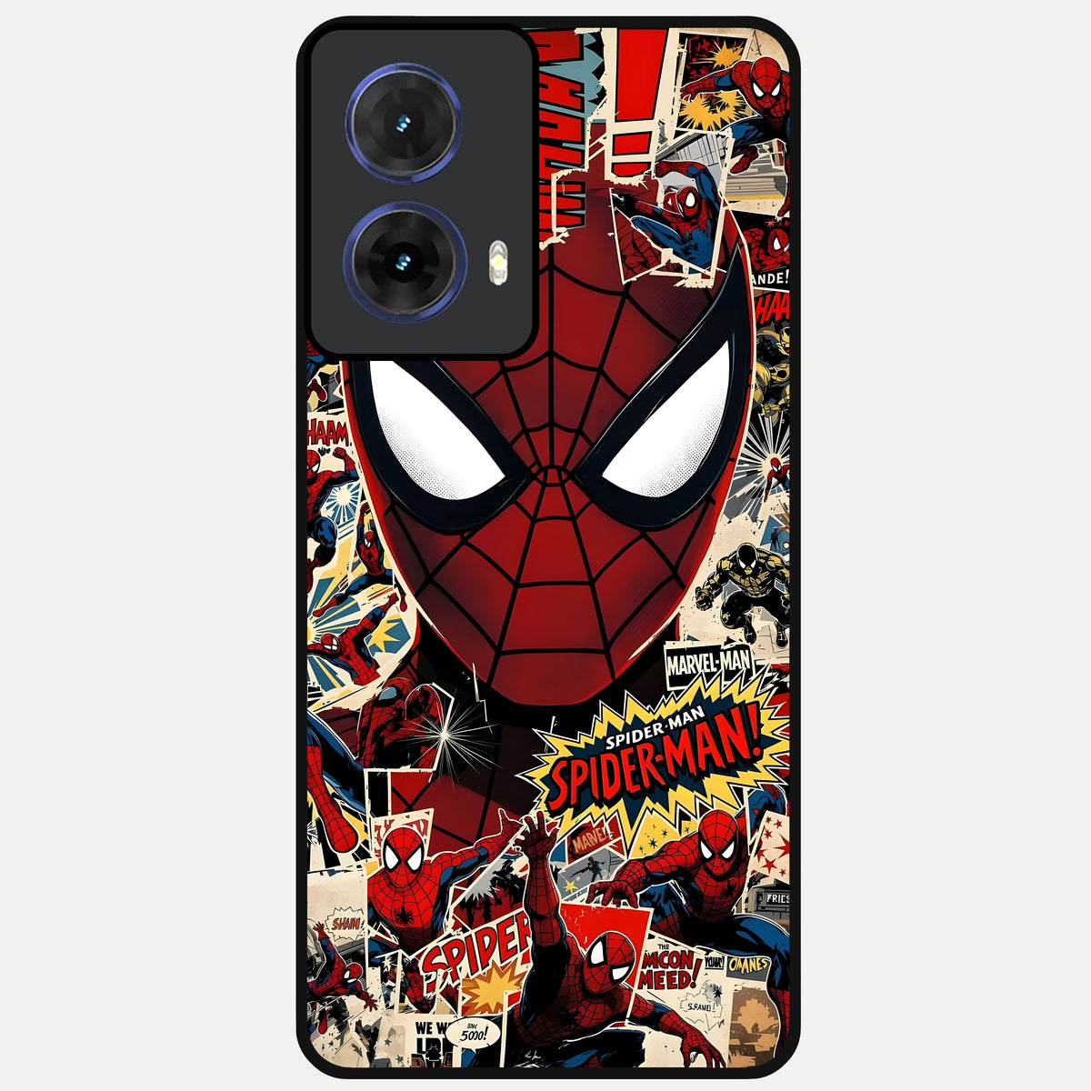  Aesthetic Wonder Spider Glass Case For Moto G85 back cover – full design glossy printed glass finish