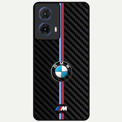  BMW Pattern Glass Case For Moto G85 back cover – full design glossy printed glass finish