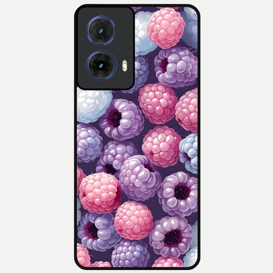  Berry Candy Pop Glass Case For Moto G85 back cover – full design glossy printed glass finish