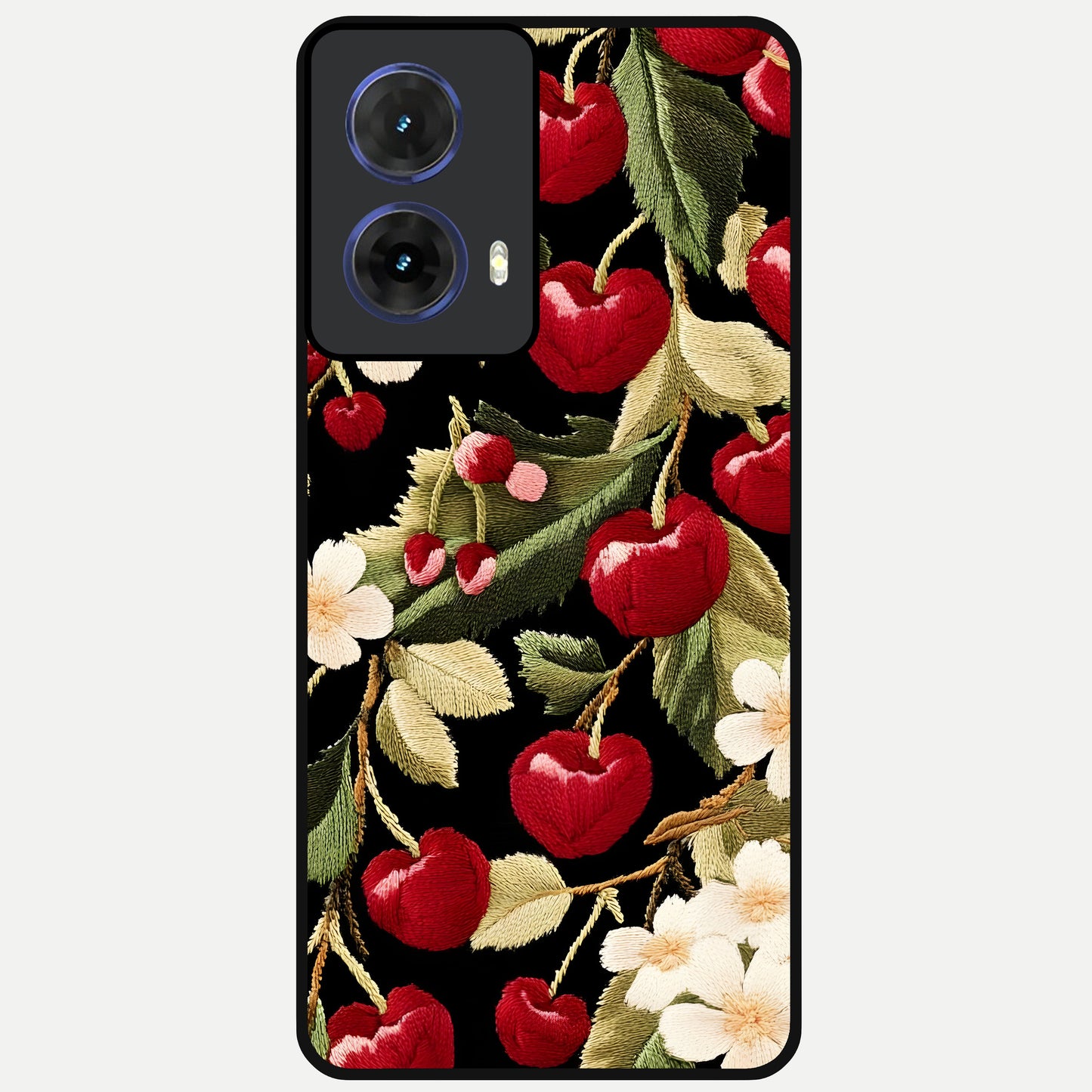  Blooming Spendor Bird Glass Case For Moto G85 back cover – full design glossy printed glass finish