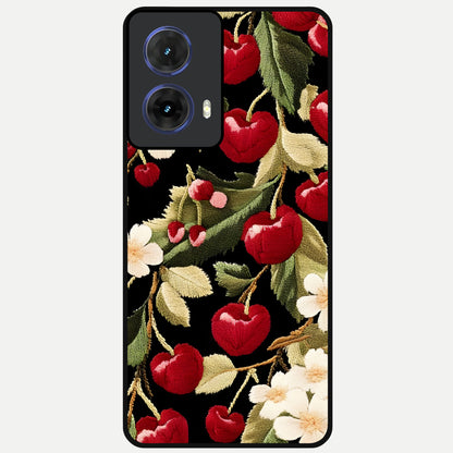  Blooming Spendor Bird Glass Case For Moto G85 back cover – full design glossy printed glass finish