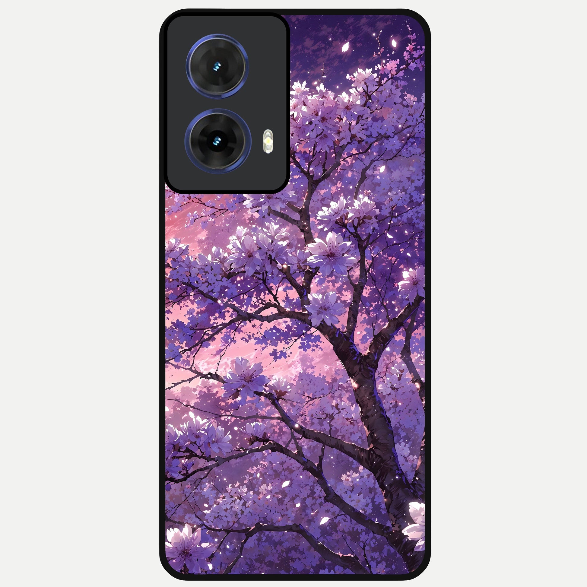  Blossom Tree Glass Case For Moto G85 back cover – full design glossy printed glass finish