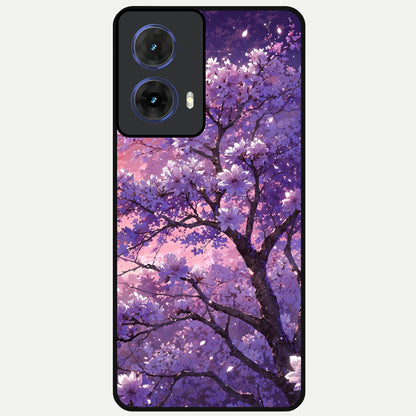  Blossom Tree Glass Case For Moto G85 back cover – full design glossy printed glass finish