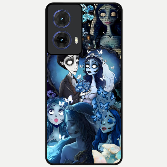  Butterfly Ghost Soul Glass Case For Moto G85 back cover – full design glossy printed glass finish