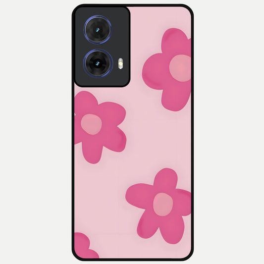  Candy Bloom Dreams Glass Case For Moto G85 back cover – full design glossy printed glass finish