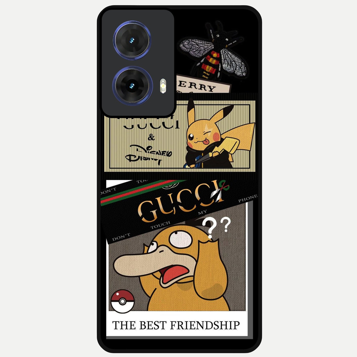  Cartoon Brand Play Mashup Glass Case For Moto G85 back cover – full design glossy printed glass finish