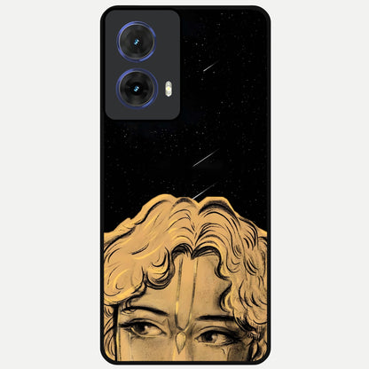  Celestial Gods Plan Glass Case For Moto G85 back cover – full design glossy printed glass finish