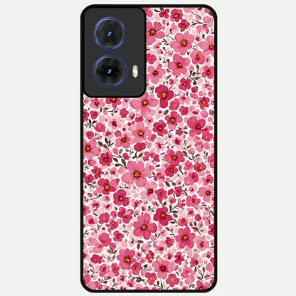  Cherry Blossom Charm Glass Case For Moto G85 back cover – full design glossy printed glass finish