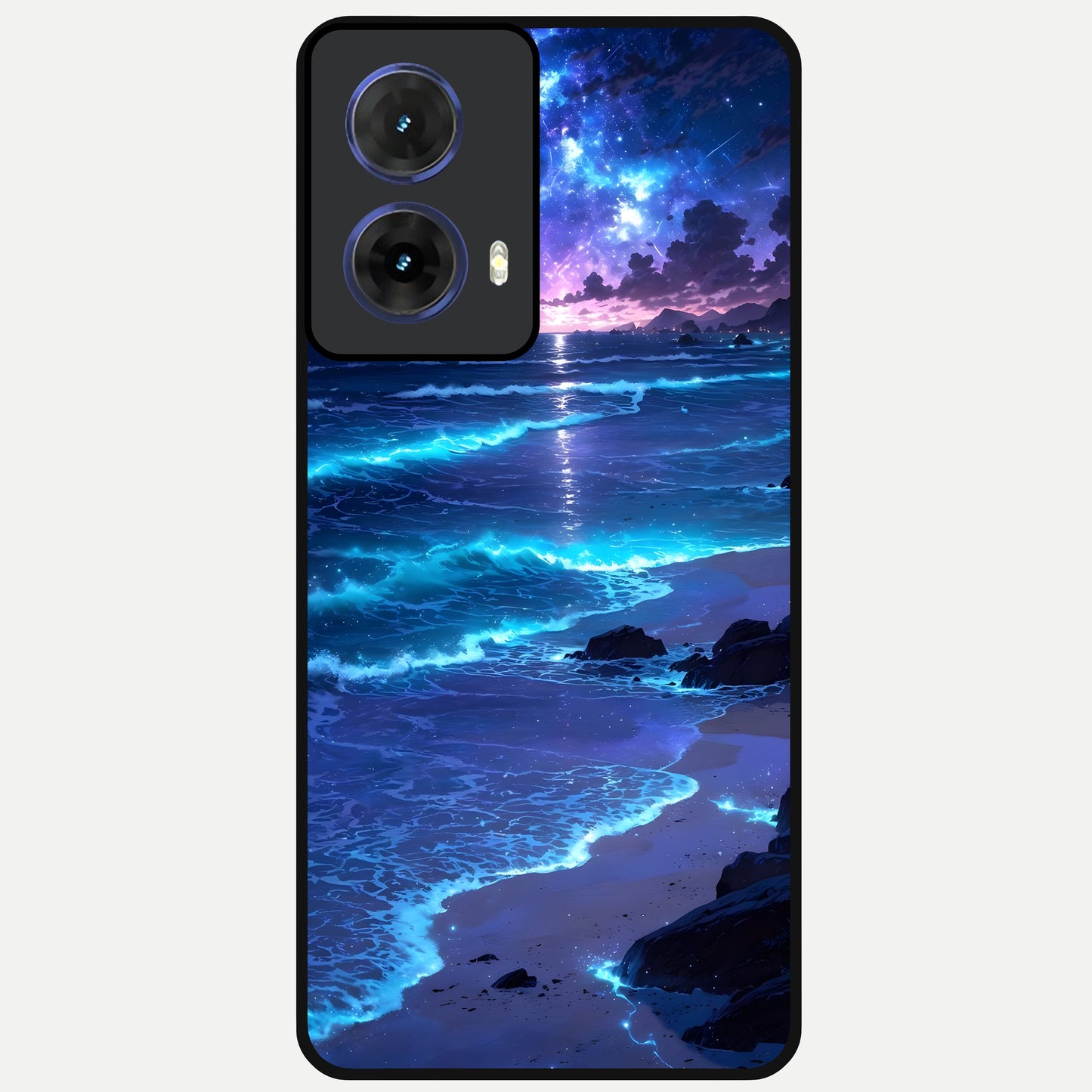  Classic Damn Look Glass Case For Moto G85 back cover – full design glossy printed glass finish