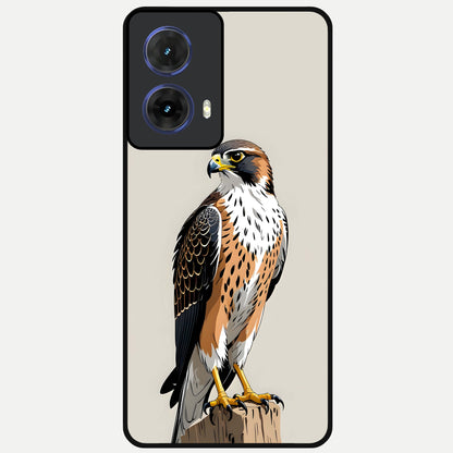  Clever Eagle Glass Case For Moto G85 back cover – full design glossy printed glass finish