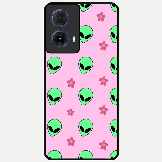  Cosmic Cute Crush Glass Case For Moto G85 back cover – full design glossy printed glass finish