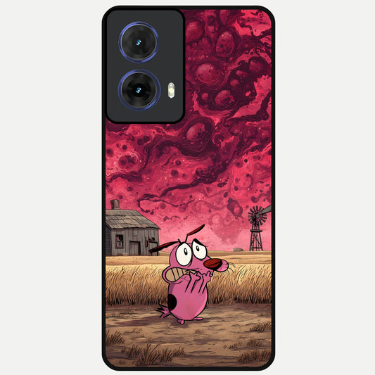  Courage Under Sky Glass Case For Moto G85 back cover – full design glossy printed glass finish