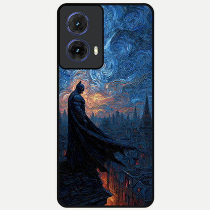  Dark Knight Dusk Glass Case For Moto G85 back cover – full design glossy printed glass finish