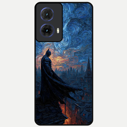  Dark Knight Dusk Glass Case For Moto G85 back cover – full design glossy printed glass finish