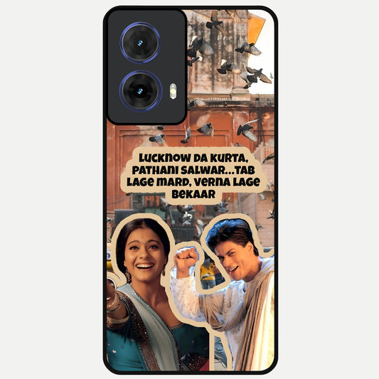  Desi Retro Vibes Glass Case For Moto G85 back cover – full design glossy printed glass finish