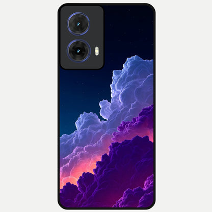  Dreamy Cloud Skies Glass Case For Moto G85 back cover – full design glossy printed glass finish