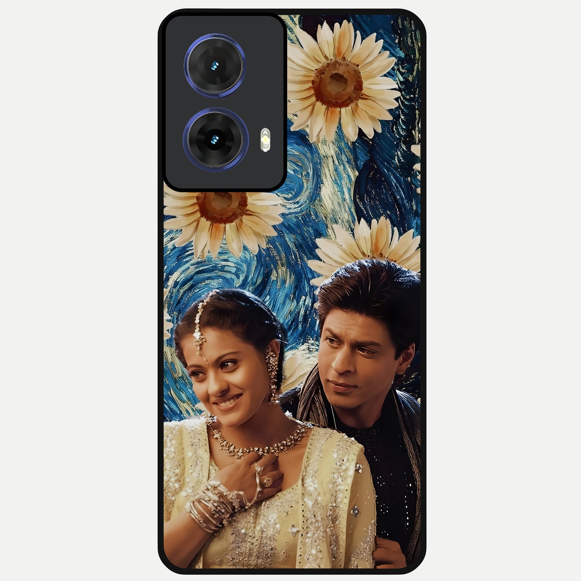  Eternal Love Story Glass Case For Moto G85 back cover – full design glossy printed glass finish