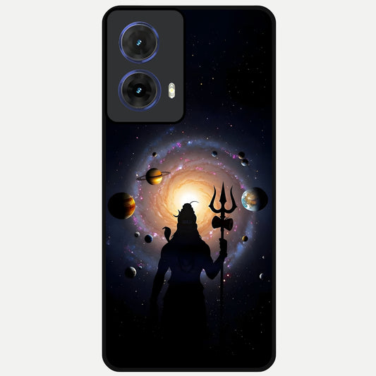  Galactic Shiva Vision Glass Case For Moto G85 back cover – full design glossy printed glass finish