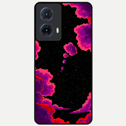  Galaxy Dream Frame Glass Case For Moto G85 back cover – full design glossy printed glass finish