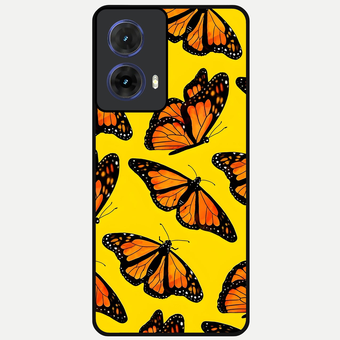  Golden Wing Flight Glass Case For Moto G85 back cover – full design glossy printed glass finish