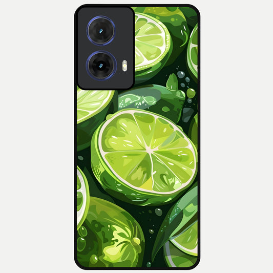  Green Kawasaki Glass Case For Moto G85 back cover – full design glossy printed glass finish
