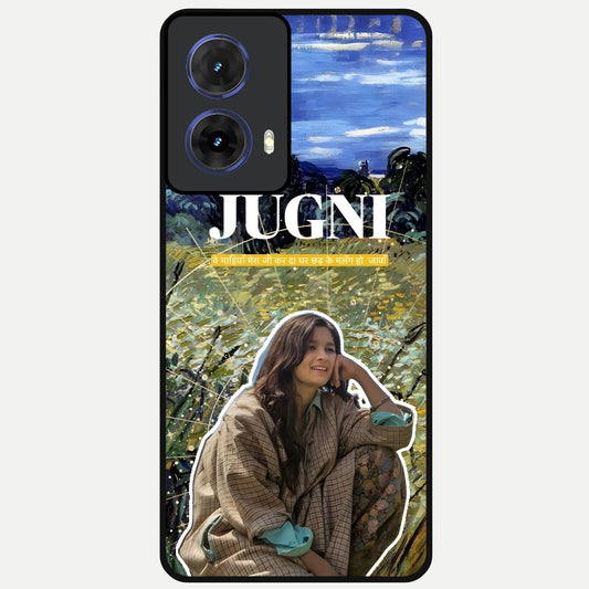  Jugni Soul Vibes Glass Case For Moto G85 back cover – full design glossy printed glass finish