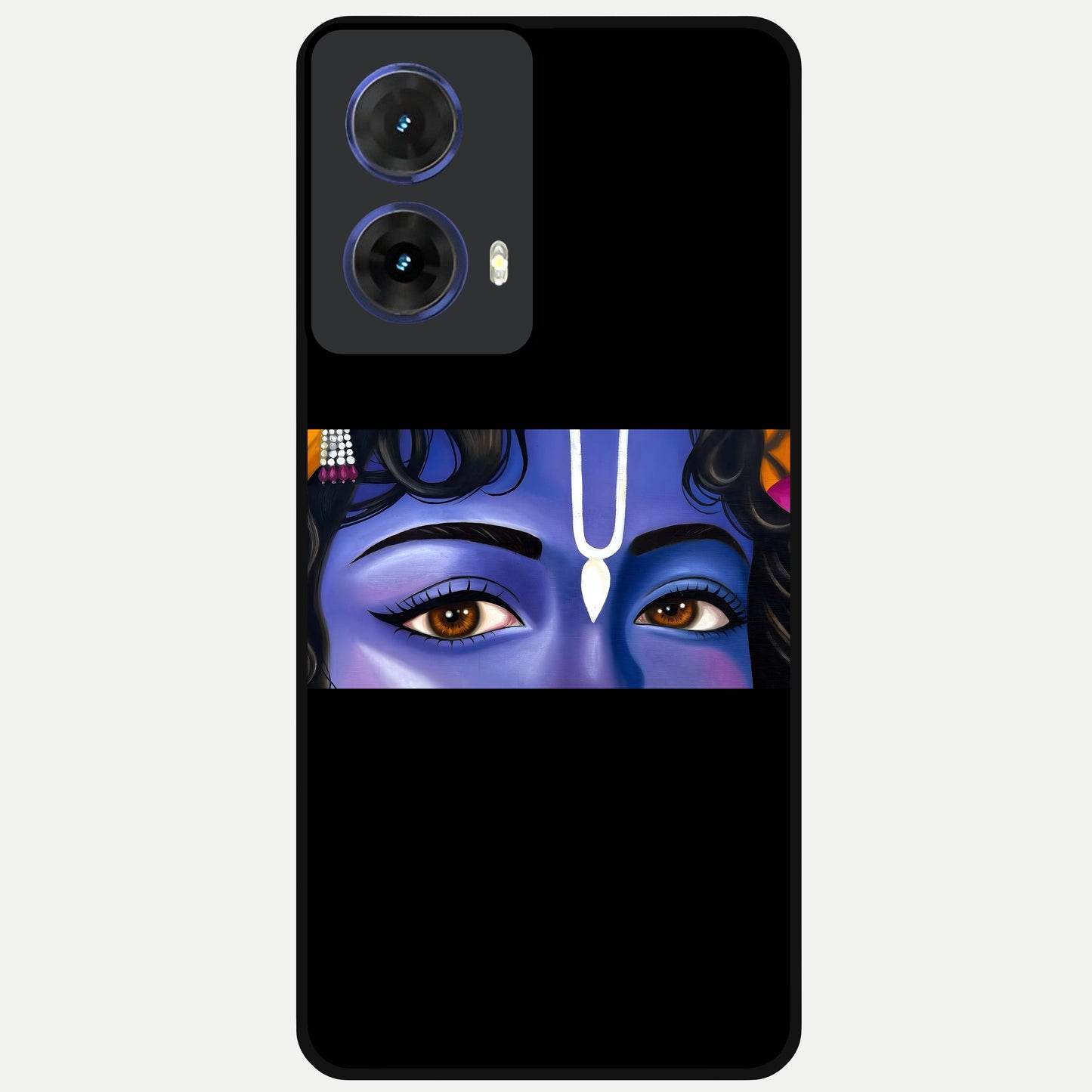  Krishna Eye Glass Case For Moto G85 back cover – full design glossy printed glass finish