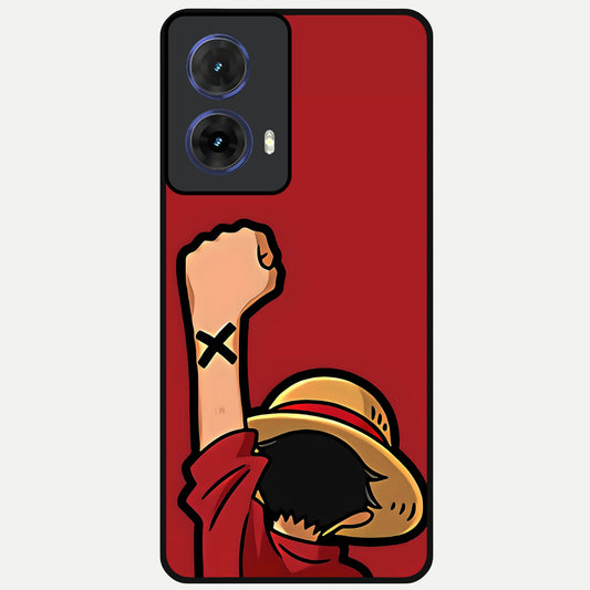  Luffy X Spirit Glass Case For Moto G85 back cover – full design glossy printed glass finish