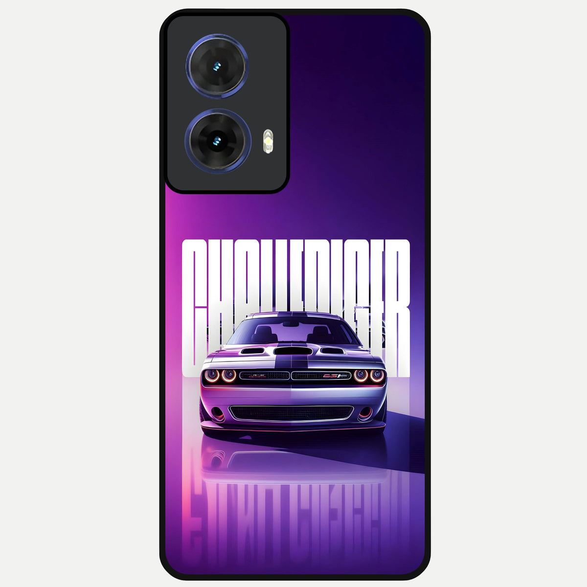  Midnight Muscle Ride Glass Case For Moto G85 back cover – full design glossy printed glass finish