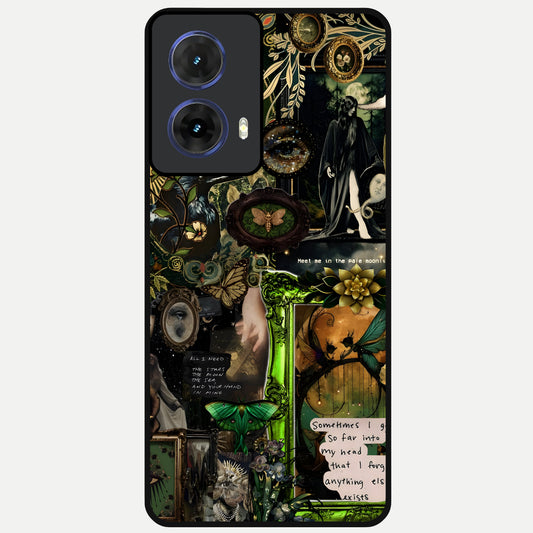  Mystic Woods Secret Glass Case For Moto G85 back cover – full design glossy printed glass finish