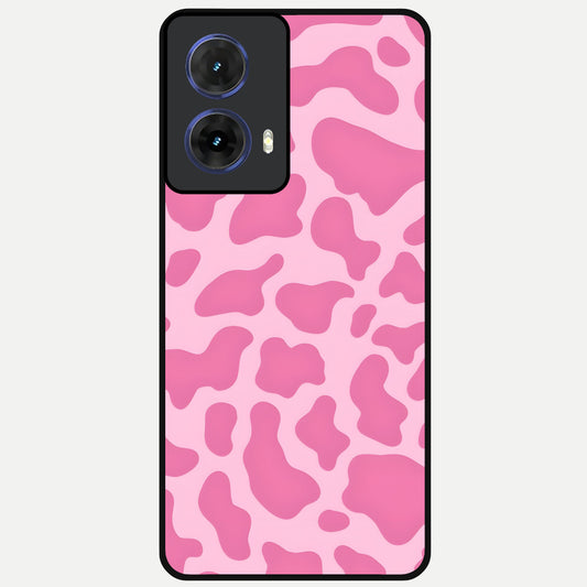  Pinkish Scenery Glass Case For Moto G85 back cover – full design glossy printed glass finish