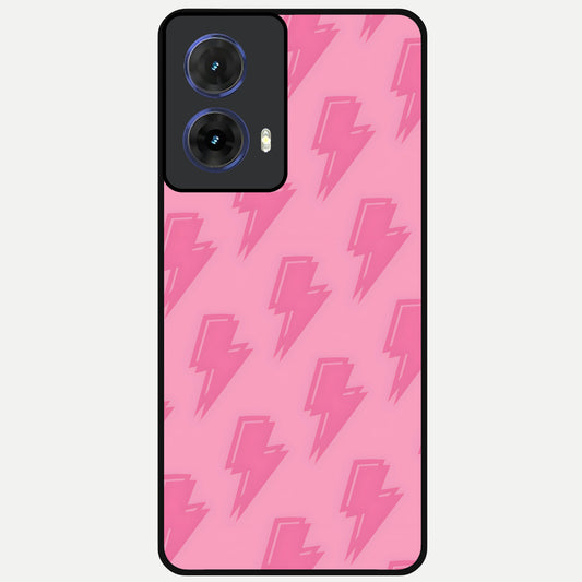  Pink Moo Magic Glass Case For Moto G85 back cover – full design glossy printed glass finish