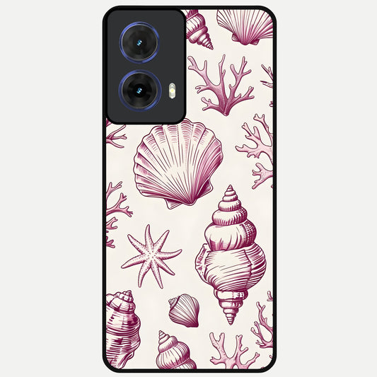  Pink Power Sparks Glass Case For Moto G85 back cover – full design glossy printed glass finish
