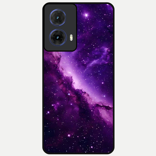  Purple Shade Sky Glass Case For Moto G85 back cover – full design glossy printed glass finish