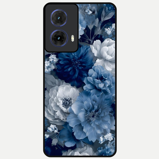  Royal Bloom Garden Glass Case For Moto G85 back cover – full design glossy printed glass finish