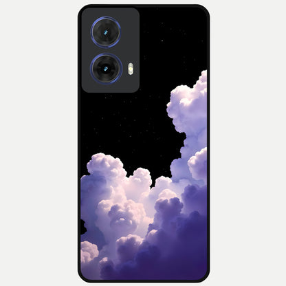  Starlit Night Whispers Glass Case For Moto G85 back cover – full design glossy printed glass finish