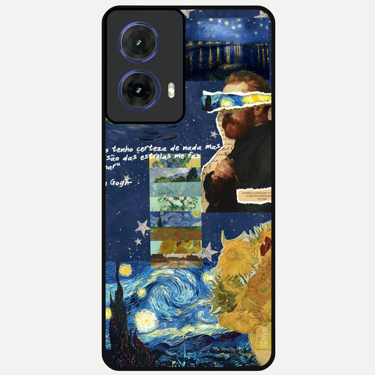  Starry Dream Vision Glass Case For Moto G85 back cover – full design glossy printed glass finish