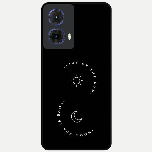  Sunflower Cat Art Glass Case For Moto G85 back cover – full design glossy printed glass finish