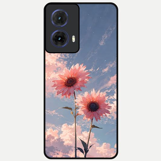  Sun Moon Balance Glass Case For Moto G85 back cover – full design glossy printed glass finish