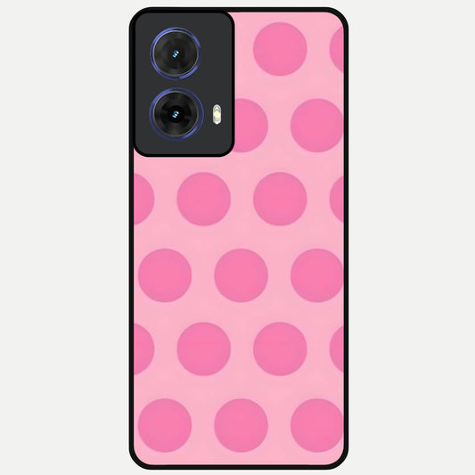  Sweet Dot Dreams Glass Case For Moto G85 back cover – full design glossy printed glass finish