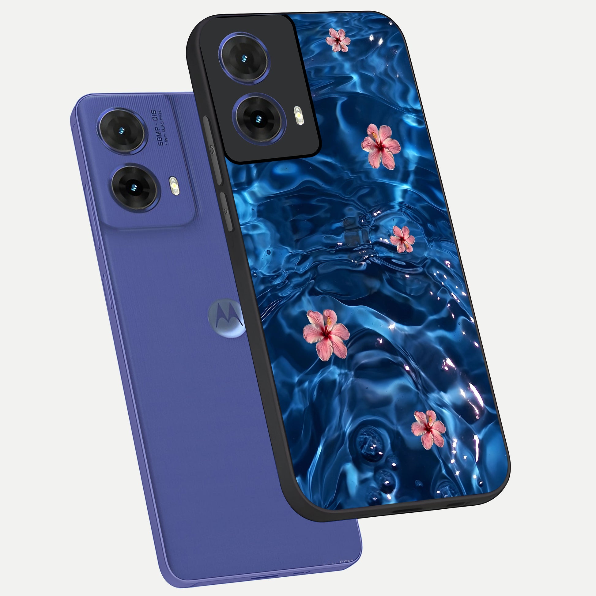  Bloom Thread Art phone case For Moto G85 showing premium glass back cover with detailed artwork