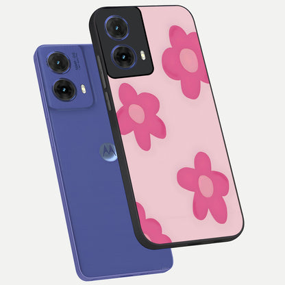  Candy Bloom Dreams phone case For Moto G85 showing premium glass back cover with detailed artwork